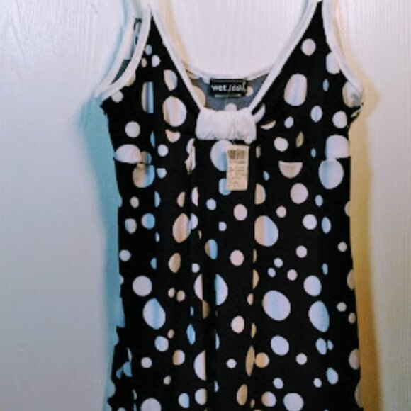 WET SEAL • Polka Dot Spaghetti Strap Top NWT-Large - Picture 11 of 16